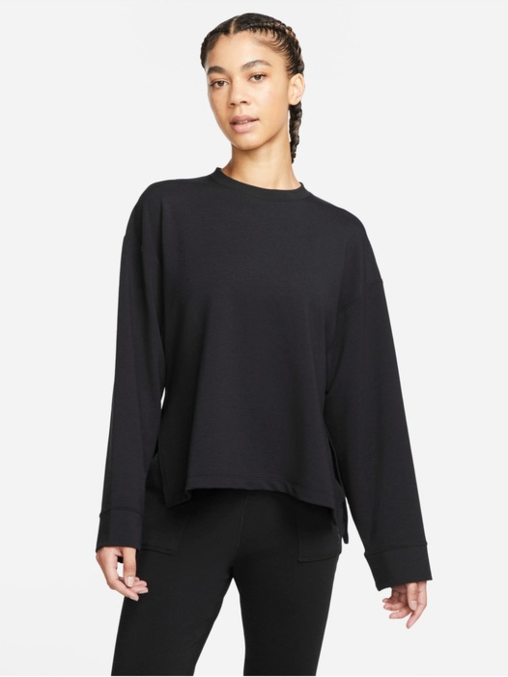 Nike DriFit Yoga Black Crewneck Women’s Sweater